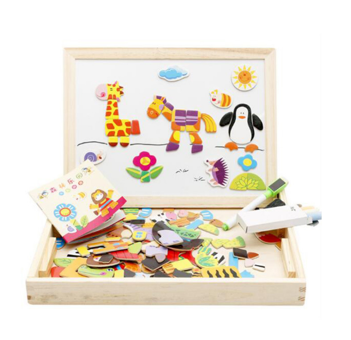 Multifunctional Magnetic Kids Puzzle Drawing Board