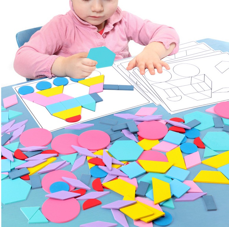 Wooden Creative Geometry Jigsaw Puzzle